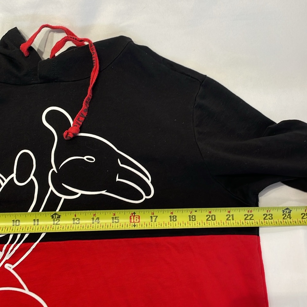 Disney Mickey Mouse Juniors XXL Hoodie Colorblock Jerry Leigh Vacation Cozy Soft - Picture 6 of 6